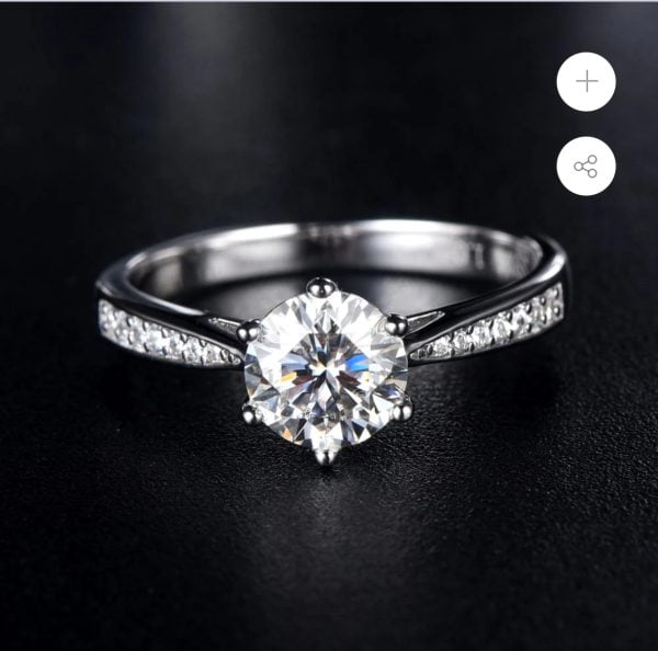 Infinity diamond moissanite ring, xmas!! 02/12/24