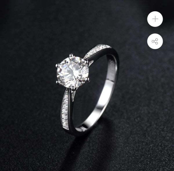 Infinity diamond moissanite ring, xmas!! 02/12/24