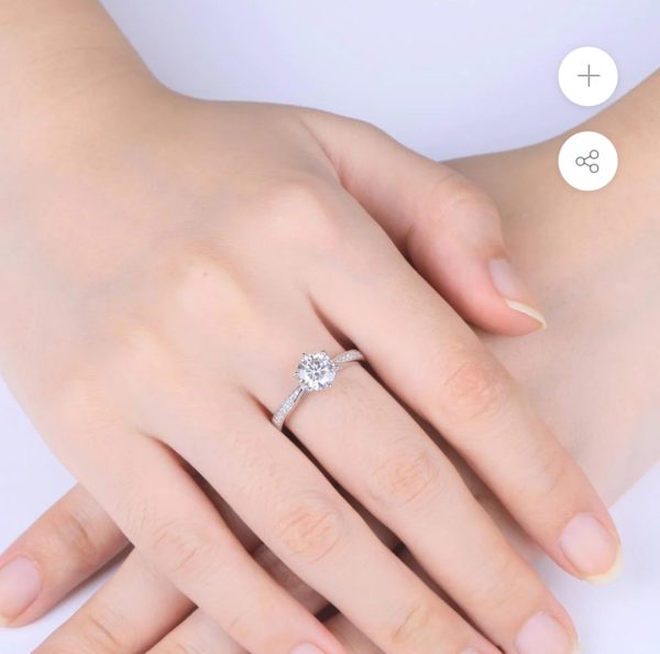 Infinity diamond moissanite ring, xmas!! 02/12/24