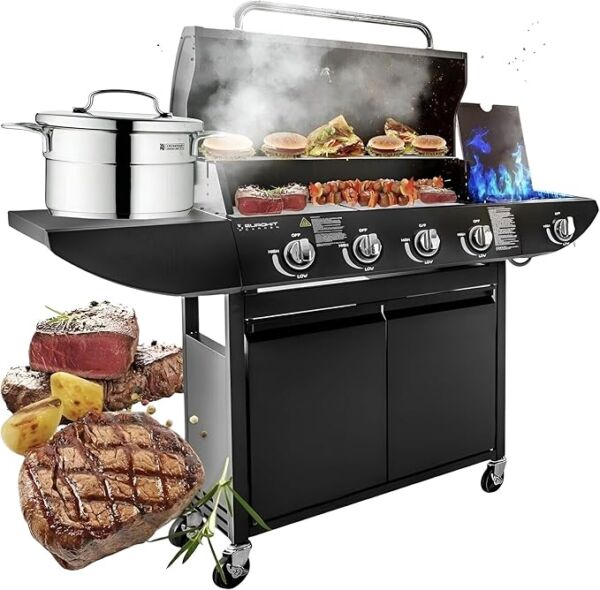 Campfire Original Barbecue BBQ 5 Gas Burner 4+1  26/05/25