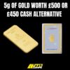 Auto draw 5g of pure 24 carat (999.9) gold 16/06/25