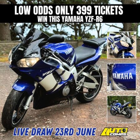 Yamaha yzf R6 mega low odds draw only 399 tickets