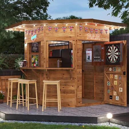 Auto Draw - Dunster House Outdoor Bar Shed 2.4m x 2.4m 16/06/25