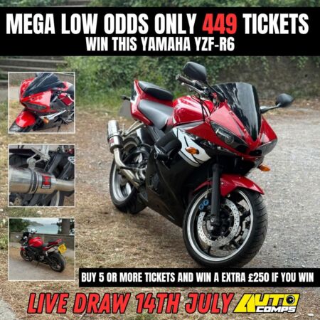 Mega low odds 449 tickets Yamaha YZF-R6