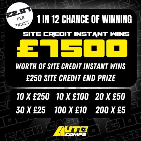 Site credit instant wins £7500
